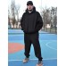 Костюм Oversize утепленный чёрный